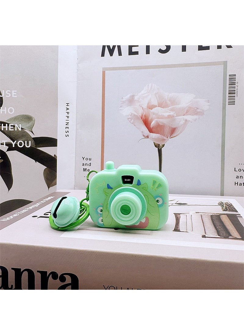 Generic - Creative Kurumi Camera Keychain Projector Kids Toy Melody Cinnamon Dog Bag Charm Green Monster-projection camera - Image 1