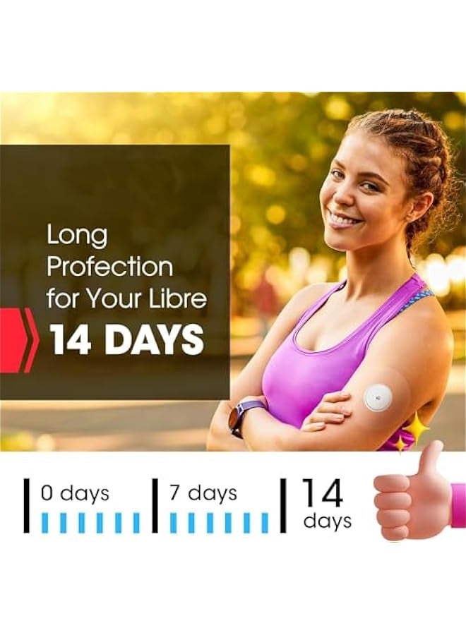 TRASSLE 50 Pack Freestyle Sensor Covers for Libre 1/2/3, Adhesive Patches Waterproof, Waterproof Sensor Patches,Waterproof Adhesive Transparent Tape - Image 3