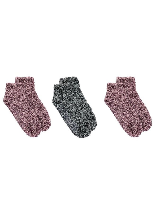 Dr. Scholl's Womens Low Cut Soothing Spa - Lavender & Vitamin E Infused 2 3 Pair Packs Bottom Grippers Socks, Black/Gray, Burgundy/Peach, 4-10 US  - Image 2