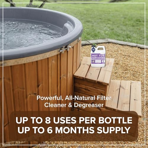 Tillbrook Hot Tub Filter Cleaner - 6 Month Supply - 4 to 8 Uses - 32 oz Spa Filter Cartridge Cleaner - Hot Tub & Pool Filter Cleaner Soaking Solution - No Residue or Foam - Restores Filter - Safe & Non-Toxic - Image 2