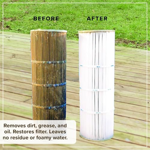 Tillbrook Hot Tub Filter Cleaner - 6 Month Supply - 4 to 8 Uses - 32 oz Spa Filter Cartridge Cleaner - Hot Tub & Pool Filter Cleaner Soaking Solution - No Residue or Foam - Restores Filter - Safe & Non-Toxic - Image 3