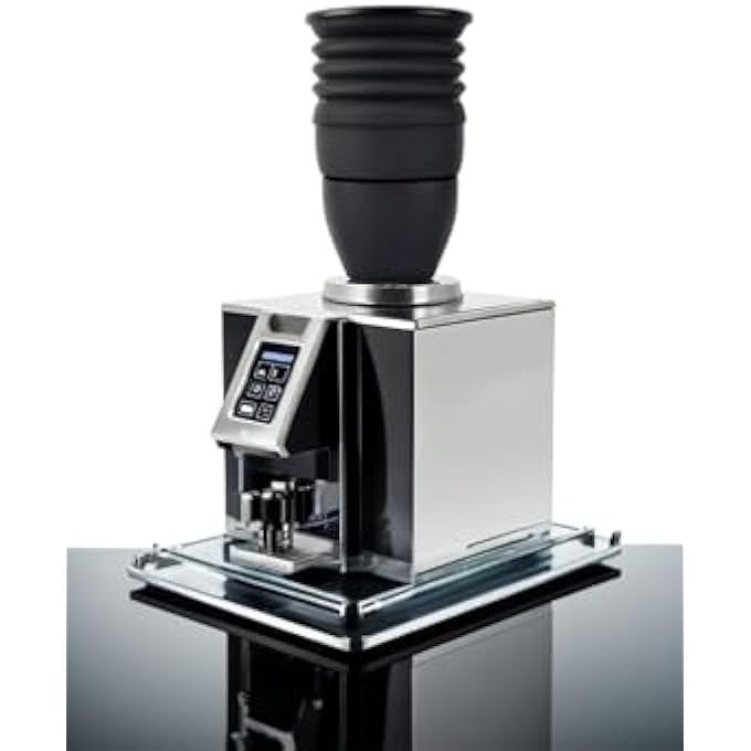 Honwor Grinder 2In1 Single Dose Hopper  Small Aluminum Design With Lid  Silicone Bellows For Easy Cleaning Black - Image 3