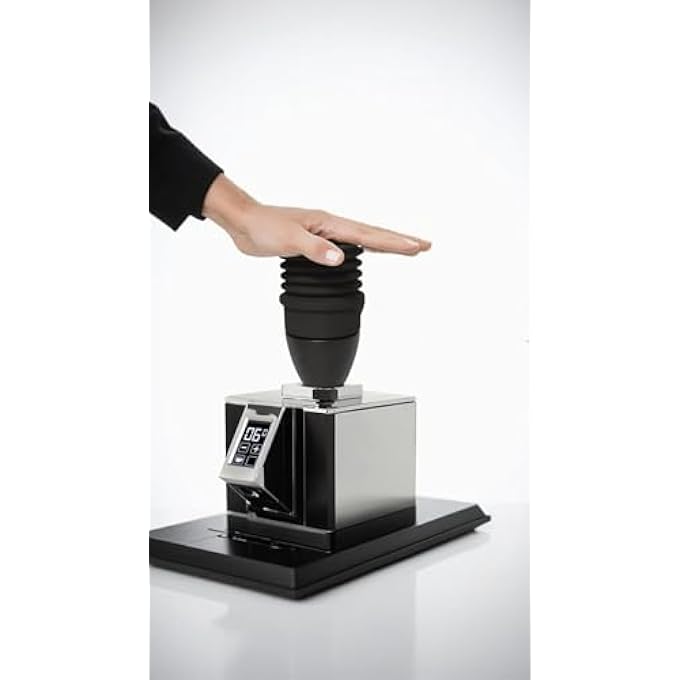 Honwor Grinder 2In1 Single Dose Hopper  Small Aluminum Design With Lid  Silicone Bellows For Easy Cleaning Black - Image 4