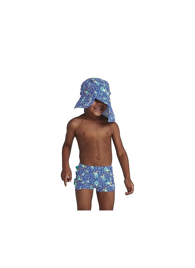 speedo Kids' Corey Croc Sun Protection Hat (Baby and Toddler) Blue  - Image 4