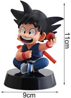 Blue Aura Blue Aura Goku Action Figure with Ball Height 12CM Multicolour Material PVC (Goku with Ball)  - Image 2