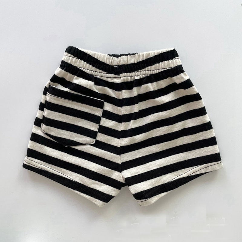 Korean Style Ins Baby Cotton Shorts Western Style Boys And Girls Baby Striped Polka Dot Loose Casual Shorts - Image 3