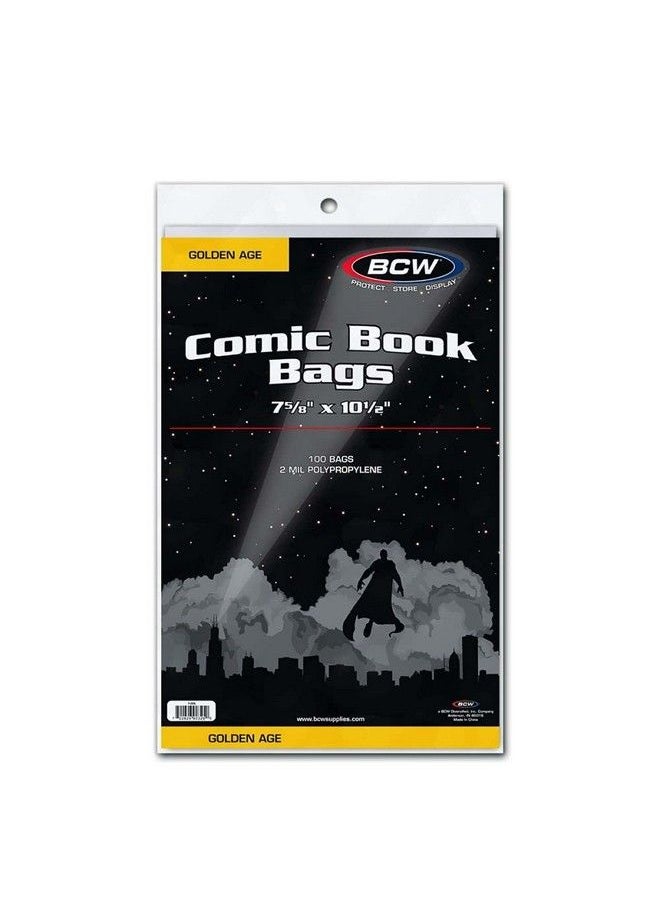 BCW - Golden Comic Bags And Backing Boards 100 Ct - Image 1