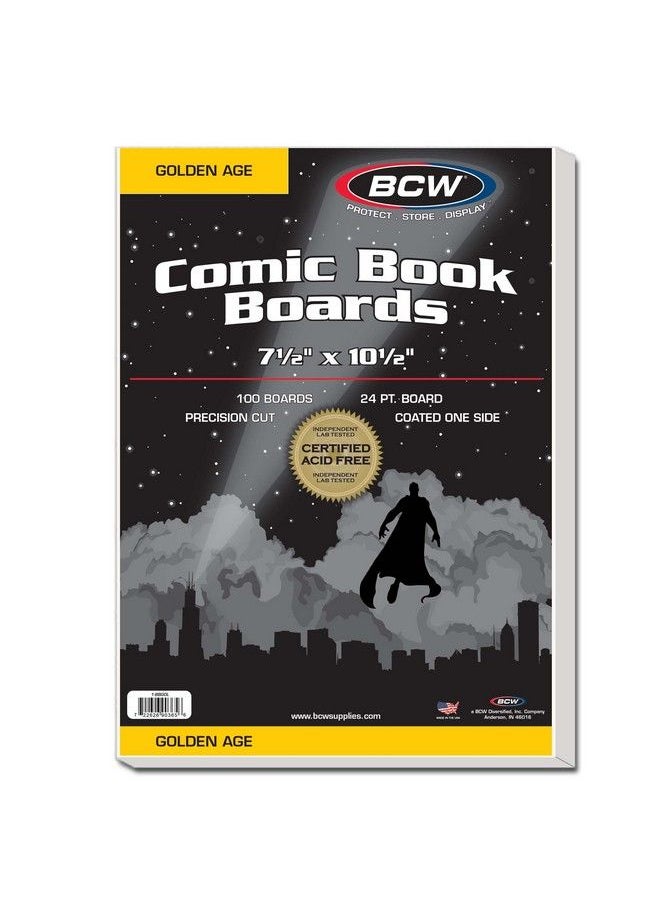 BCW - Golden Comic Bags And Backing Boards 100 Ct - Image 1