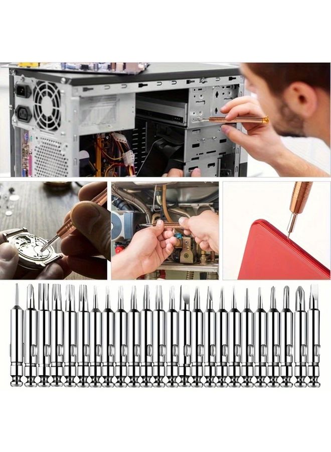 Type 1 Color 25 in 1 Magnetic Screwdriver Set for Electronics Repair Phone Watch Glasses - Image 4