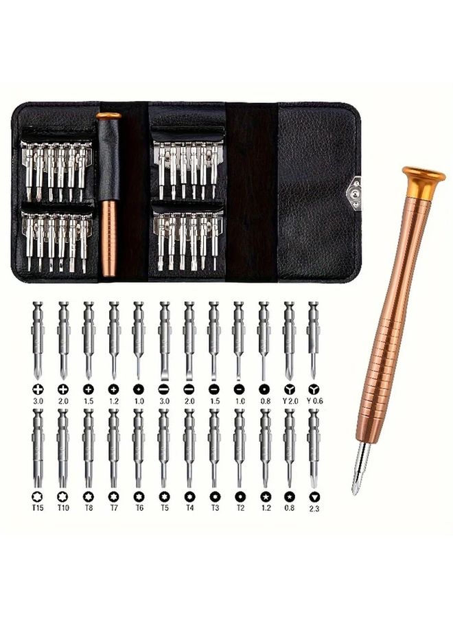 Type 1 Color 25 in 1 Magnetic Screwdriver Set for Electronics Repair Phone Watch Glasses - Image 1