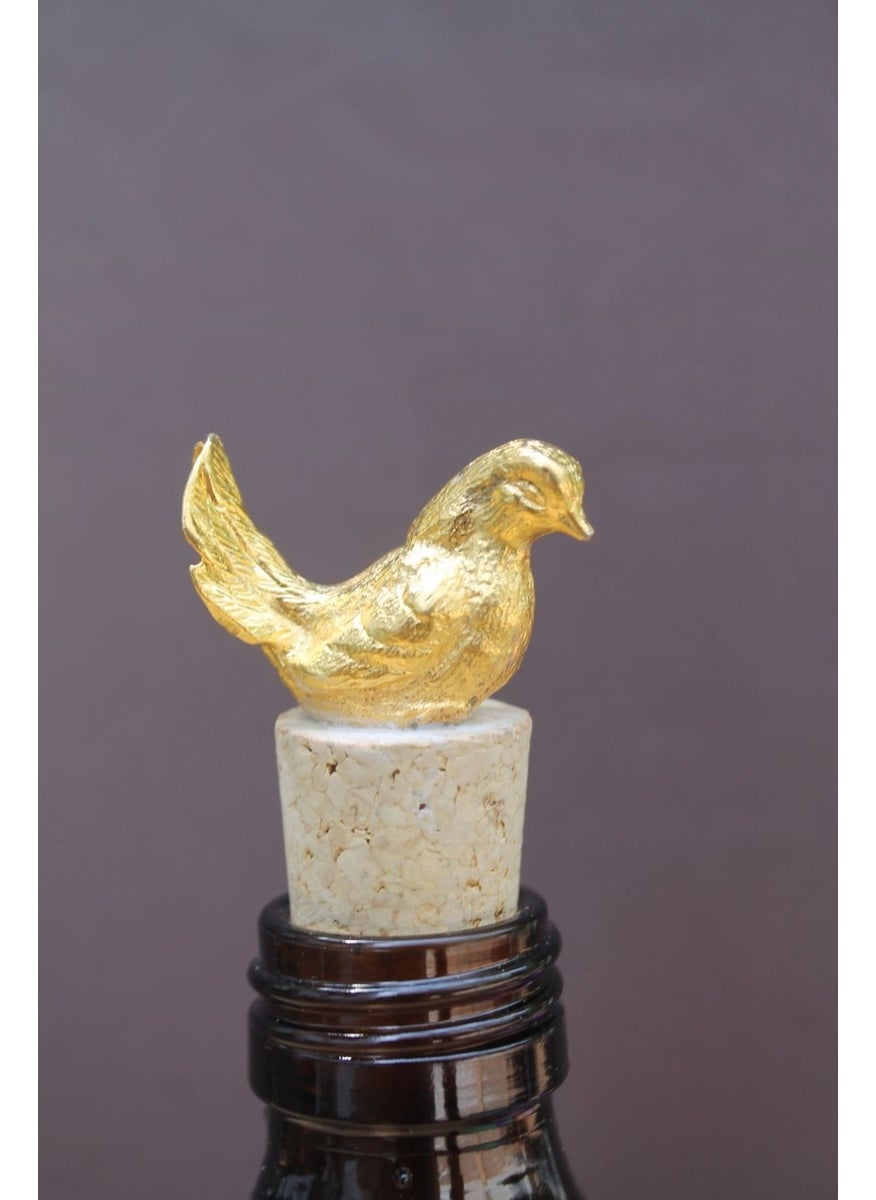 2 Pieces Decorative Gold Pigeon Cork Stopper - pzsku/Z8BF2C5E520D69982E215Z/45/_/1726147181/6a2768c1-f8fa-485f-b2e7-d3506b1bab34