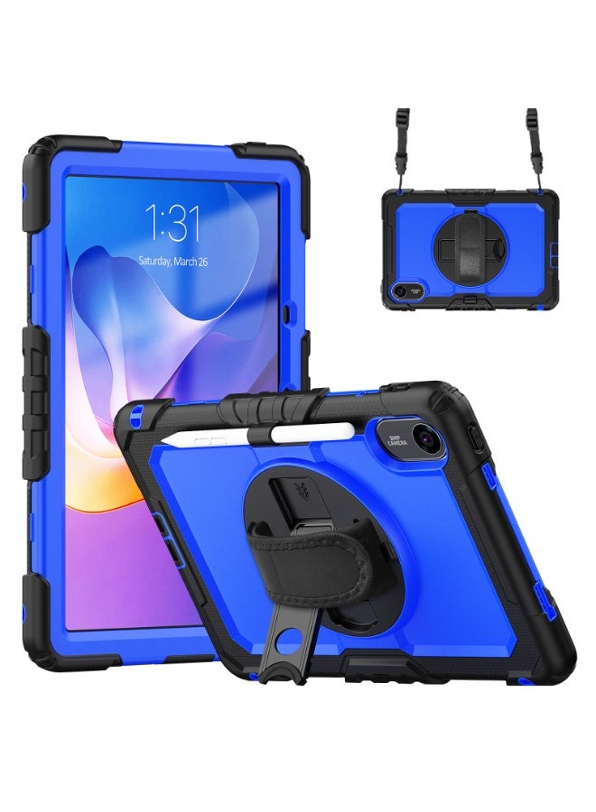 general Tablet Case for Xiaomi Redmi Pad 2 (2025) 11 inch [Built-in Screen Protector] 360° Rotatable Kickstand Heavy Duty Shockproof Cover with Hand Strap/Shoulder Strap - Image 1