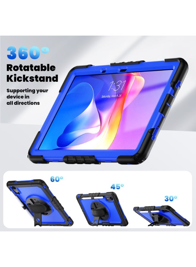 general Tablet Case for Xiaomi Redmi Pad 2 (2025) 11 inch [Built-in Screen Protector] 360° Rotatable Kickstand Heavy Duty Shockproof Cover with Hand Strap/Shoulder Strap - Image 4