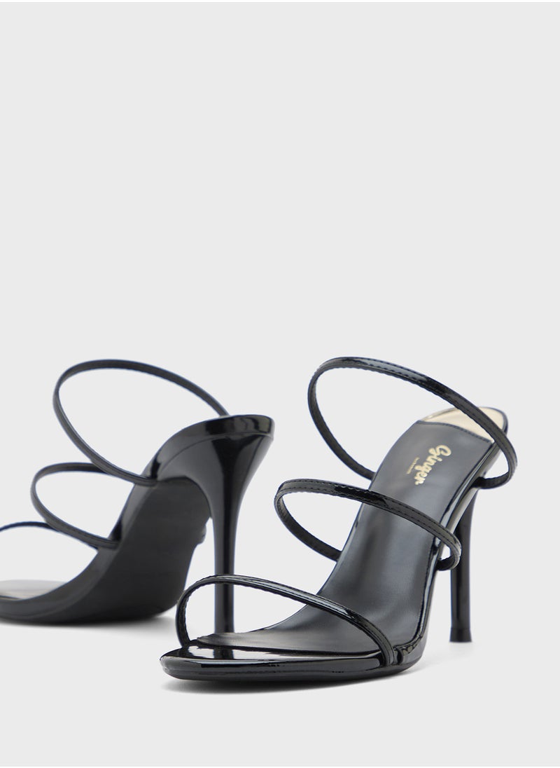 Ginger - Strappy Barely There Heel Sandal - Image 1