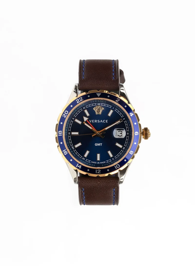 VERSACE Hellenyium GMT Blue Dial Watch