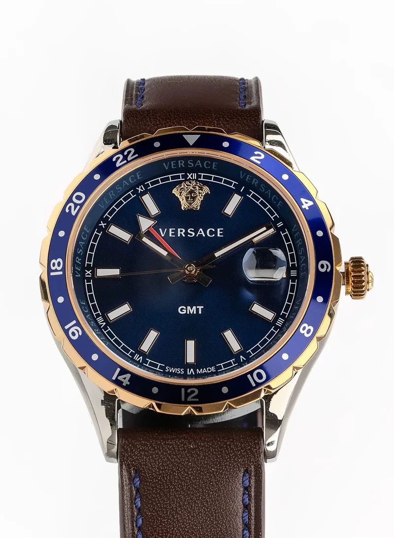 VERSACE Hellenyium GMT Blue Dial Watch