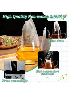 KASTWAVE 1000 Pcs Disposable Tea Bags for Loose Leaf Tea, Drawstring Empty Tea Infuser with 2 Pcs Tea Spoon, Natural Material Tea Filter Bags for Loose Leaf Tea, Coffee  - Image 3