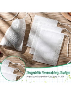 KASTWAVE 1000 Pcs Disposable Tea Bags for Loose Leaf Tea, Drawstring Empty Tea Infuser with 2 Pcs Tea Spoon, Natural Material Tea Filter Bags for Loose Leaf Tea, Coffee  - Image 5