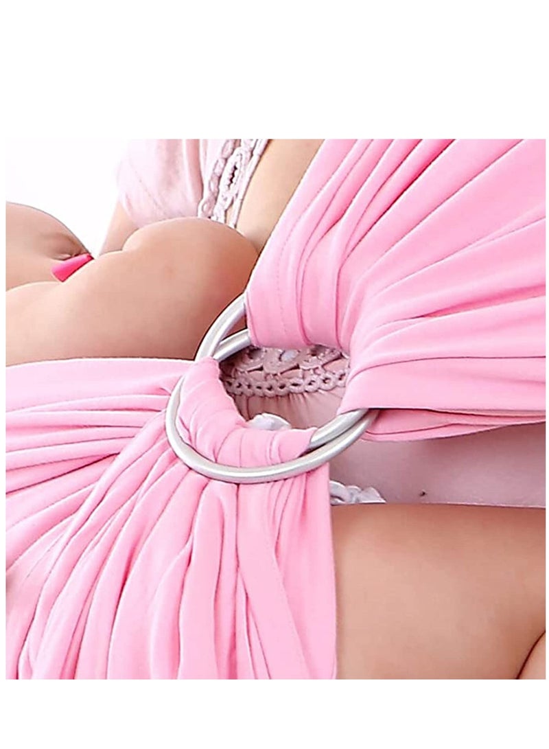 2 Pieces Baby Sling Ring Aluminium Wrap Rings for Infants Toddlers Carriers and Slings, Silver, Mom Loved - 3.5 Inch Safe and Durable No Deformation Easy to Carry Fit for Breastfeeding - Image 5