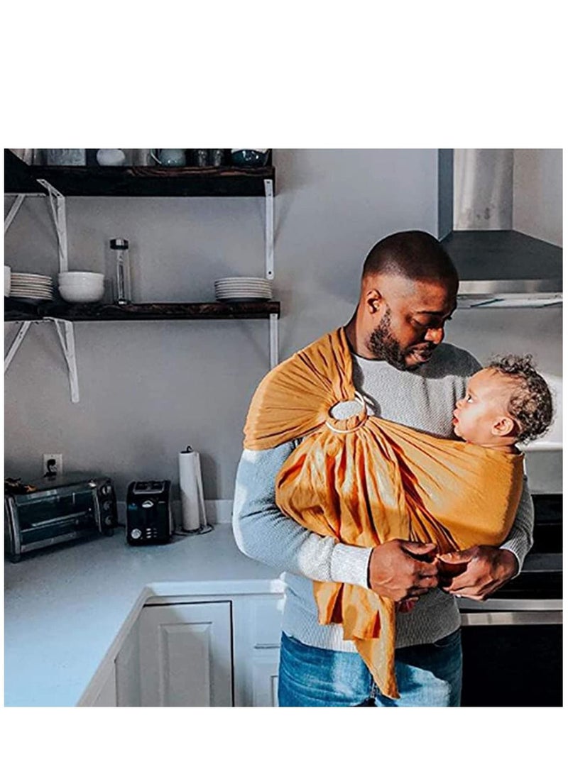 2 Pieces Baby Sling Ring Aluminium Wrap Rings for Infants Toddlers Carriers and Slings, Silver, Mom Loved - 3.5 Inch Safe and Durable No Deformation Easy to Carry Fit for Breastfeeding - Image 4