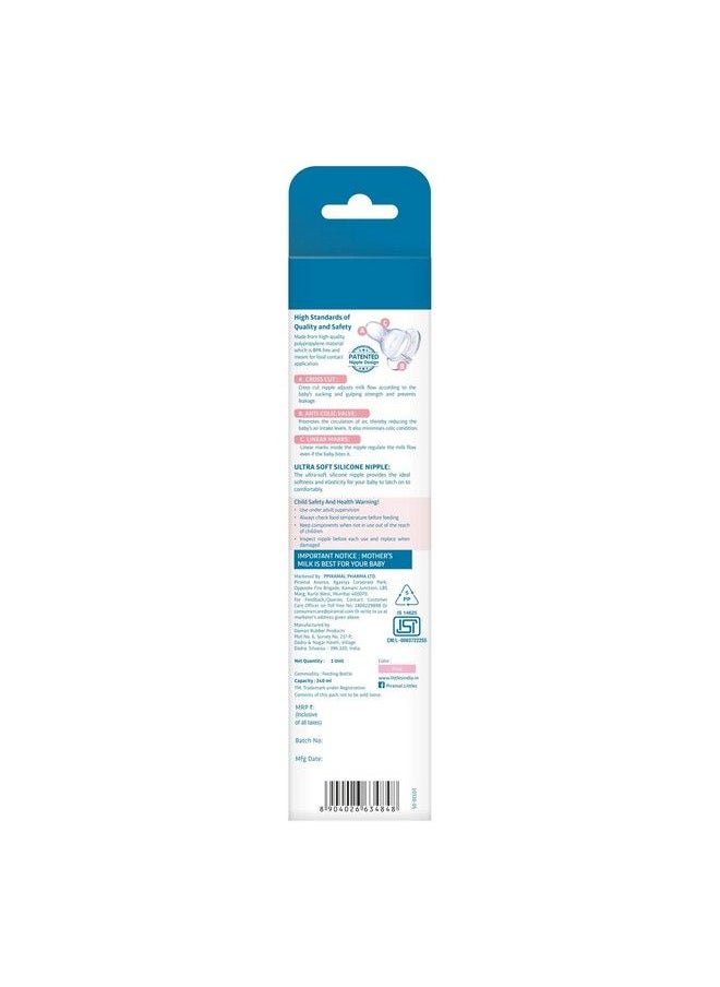 Little's - Classic Maxi Feeding Bottlepink (Pack Of 3) - Image 1