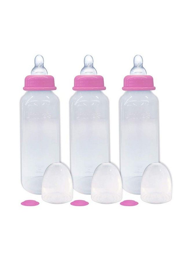 Little's - Classic Maxi Feeding Bottlepink (Pack Of 3) - Image 1