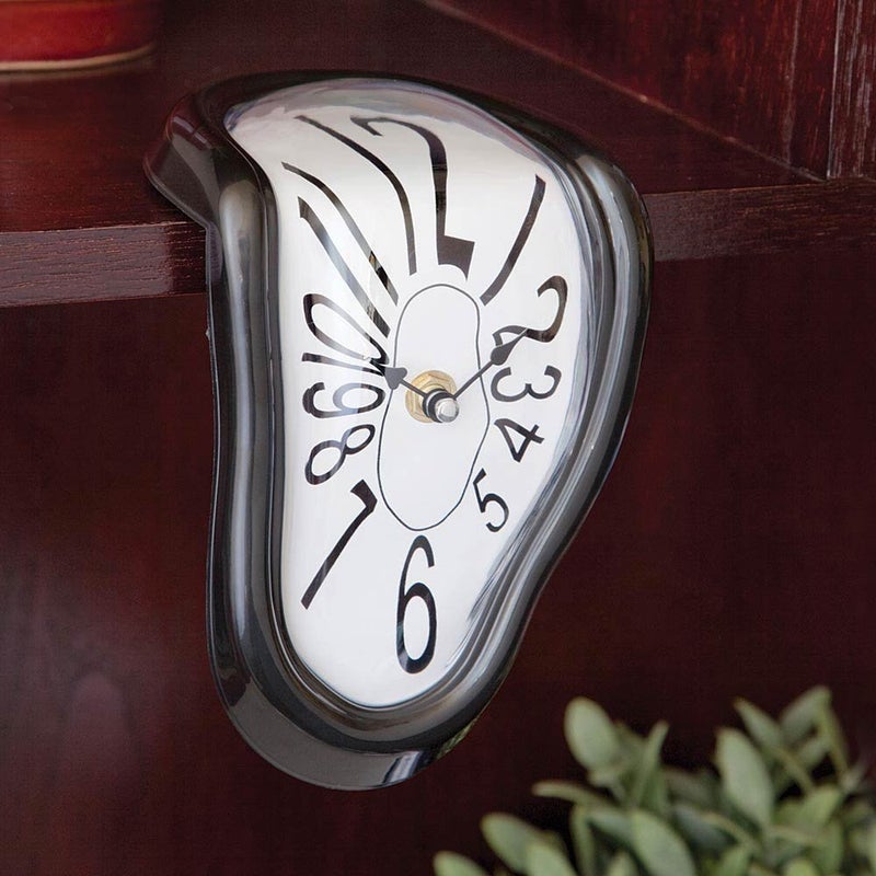 Bits and Pieces  Melting Time Warp Clock  Inspired by Salvador Dali