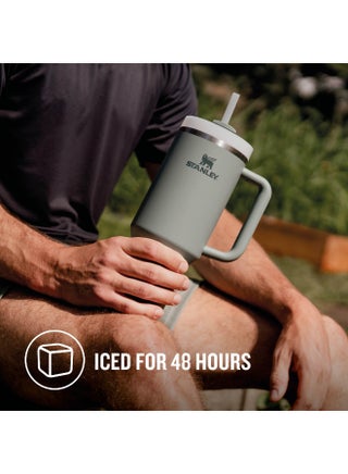 Stanley H2.0 40oz Insulated Tumbler FlowState The Grass is Green, Double Wall Vacuum Lid Reusable Straw Keeps Cold Hot Hours - view 4