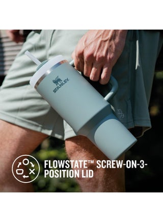 Stanley H2.0 40oz Insulated Tumbler FlowState The Grass is Green, Double Wall Vacuum Lid Reusable Straw Keeps Cold Hot Hours - view 5