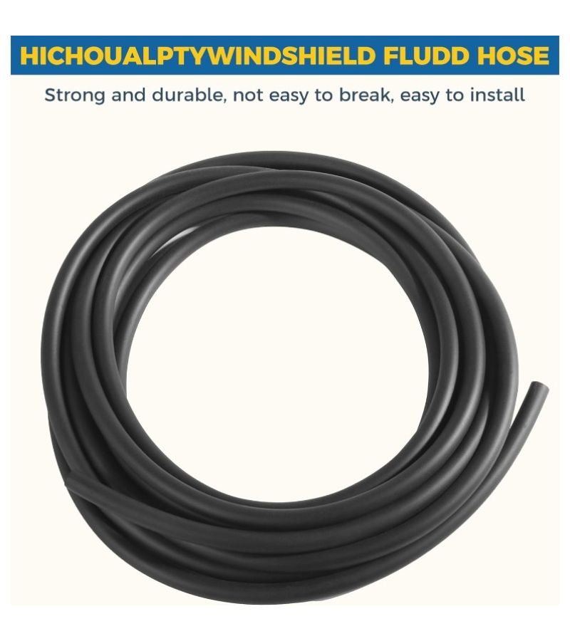 22 Pcs Windshield Washer Hose Kit 13FT Fluid Hose Connectors Fan Nozzles Variant - Image 4
