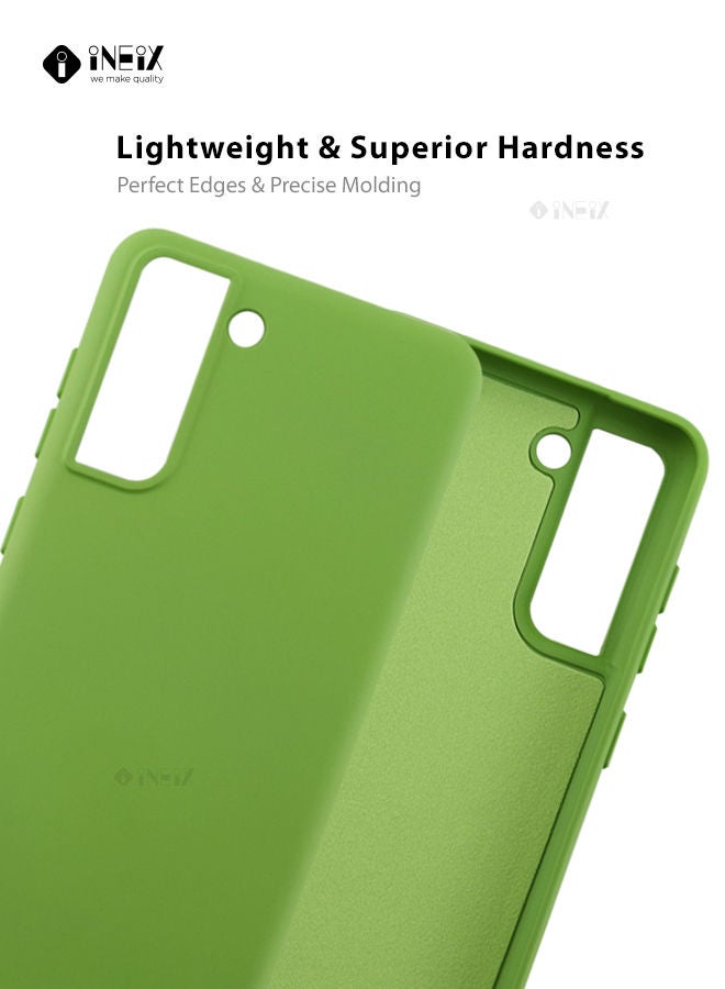 إينيكس غطاء حماية مرن من سيليكون عالي الجودة لهاتف سامسونج جالكسي S21 بلس اخضر - Image 5