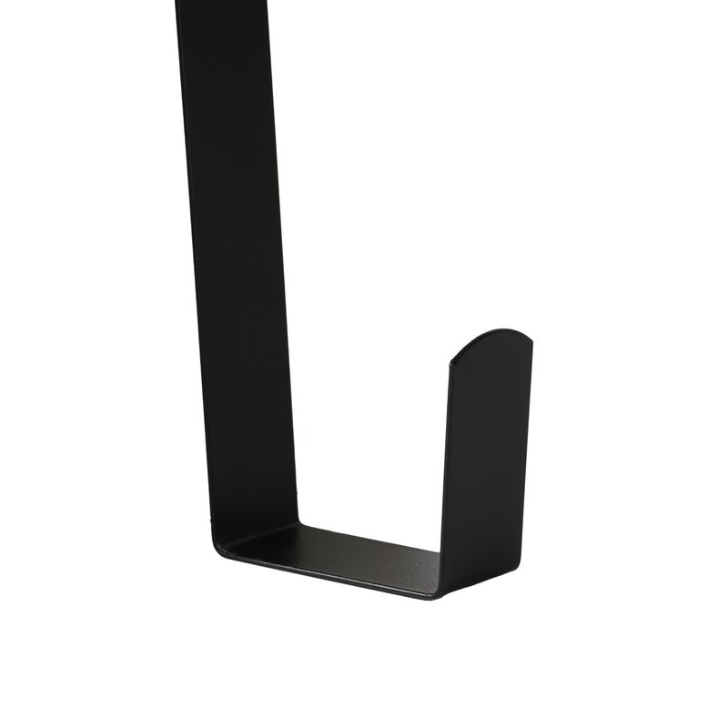 Aeranto Wreath Hanger For Front Door  Slim Over The Door Hook  Easy To Use And Reusable Holiday Wreath Holder For Christmas  Thanksgiving  Halloween And Daily D?Cor(15"" Black  1) - Image 2