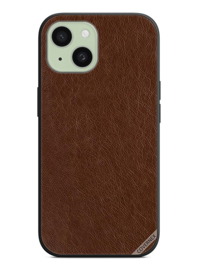 Covernex Protective Case Cover For Apple iPhone 15 Plus Leather Pattern  - Image 1
