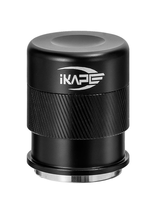 IKAPE 58mm Espresso Tamper, Premium Barista Coffee Calibrated Tamper with Spring Loaded, 100% Stainless Steel Tamper Compatible with All 58MM Bottomless Portafilter (Black) - Image 1