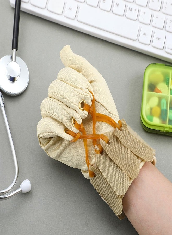 Cuffbow Finger Flexion Glove Deluxe Traction Glove Handed Exercise Glove Hand Exerciser for Increasing Strength Flexion of Joints and Fingers, Small/Medium (Right) - Image 4