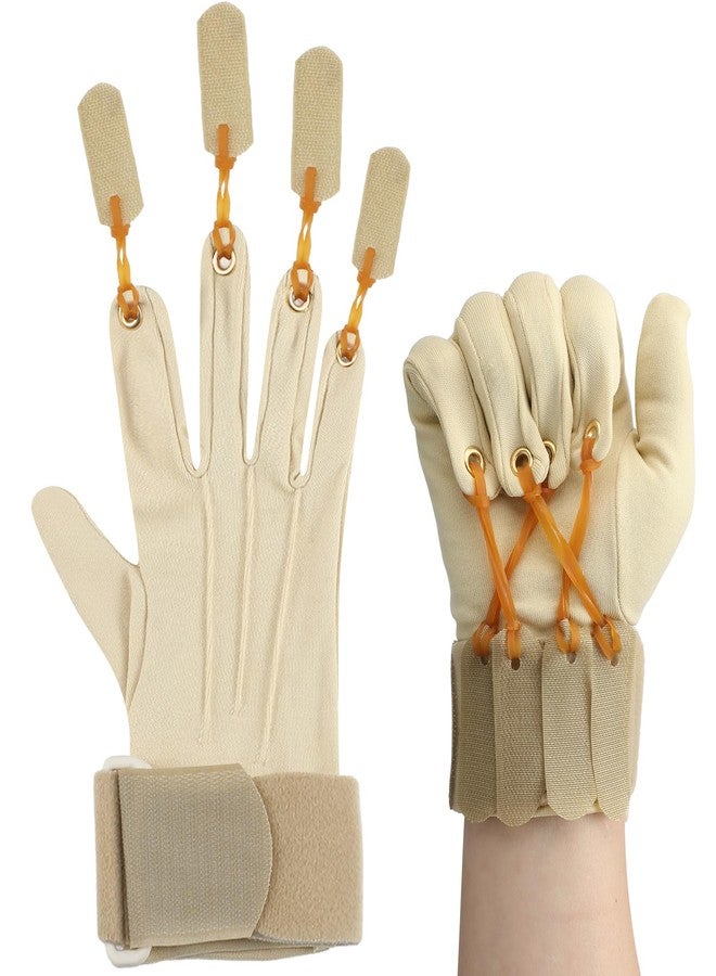 Cuffbow Finger Flexion Glove Deluxe Traction Glove Handed Exercise Glove Hand Exerciser for Increasing Strength Flexion of Joints and Fingers, Small/Medium (Right) - Image 1