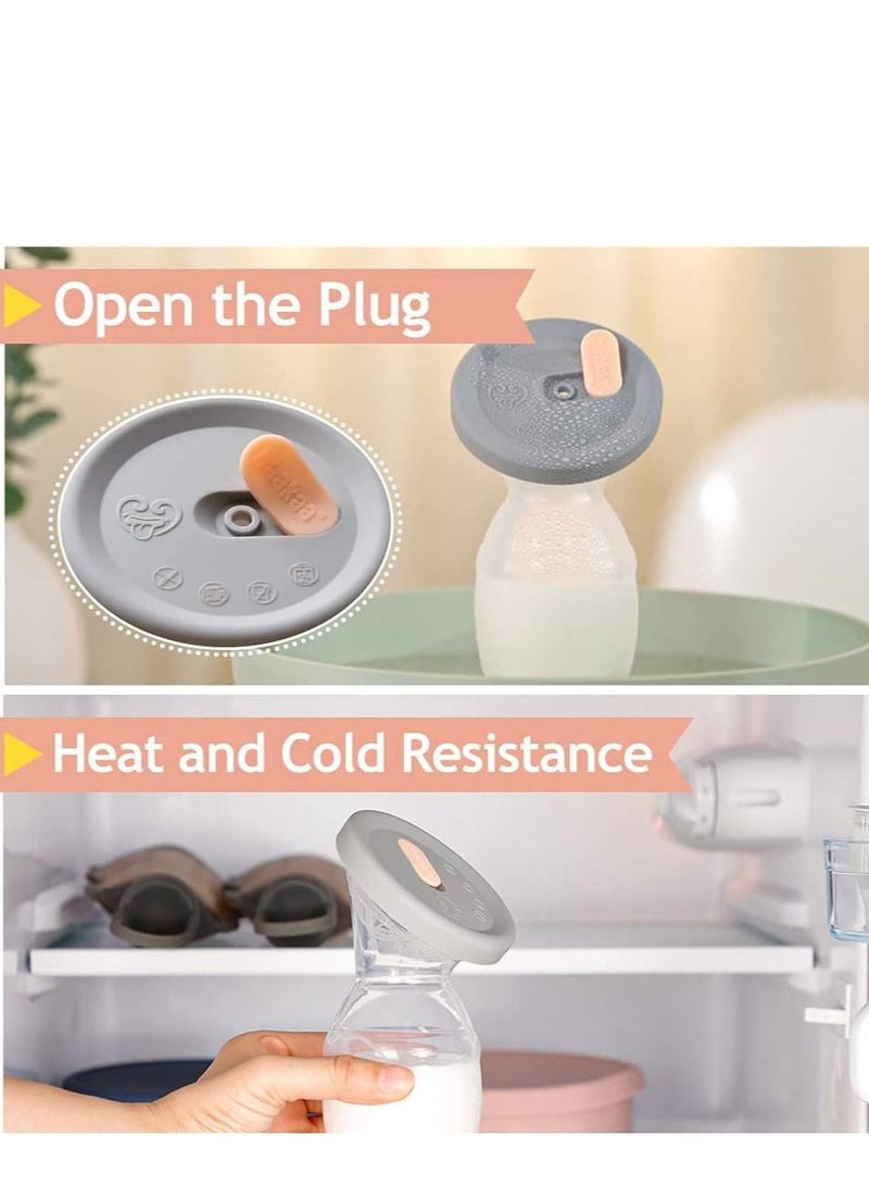 haakaa Breast Pump Manual With Suction Base 100% Food Grade Silicone BPA,  PVC And Phthalate Free 5oz/150ml - Image 4