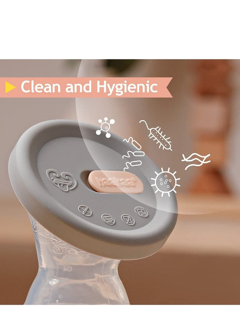 haakaa Breast Pump Manual With Suction Base 100% Food Grade Silicone BPA,  PVC And Phthalate Free 5oz/150ml - Image 3