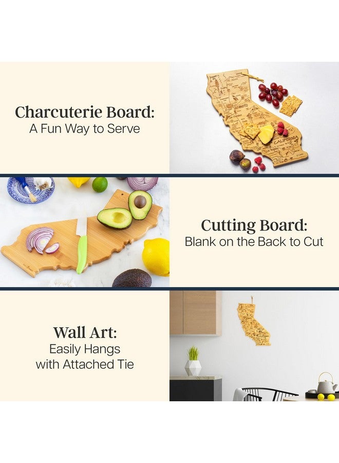 Totally Bamboo Totally Bamboo Destination State Serving Board, California, 100% Bamboo Board for Serving Food and Entertaining  - Image 2