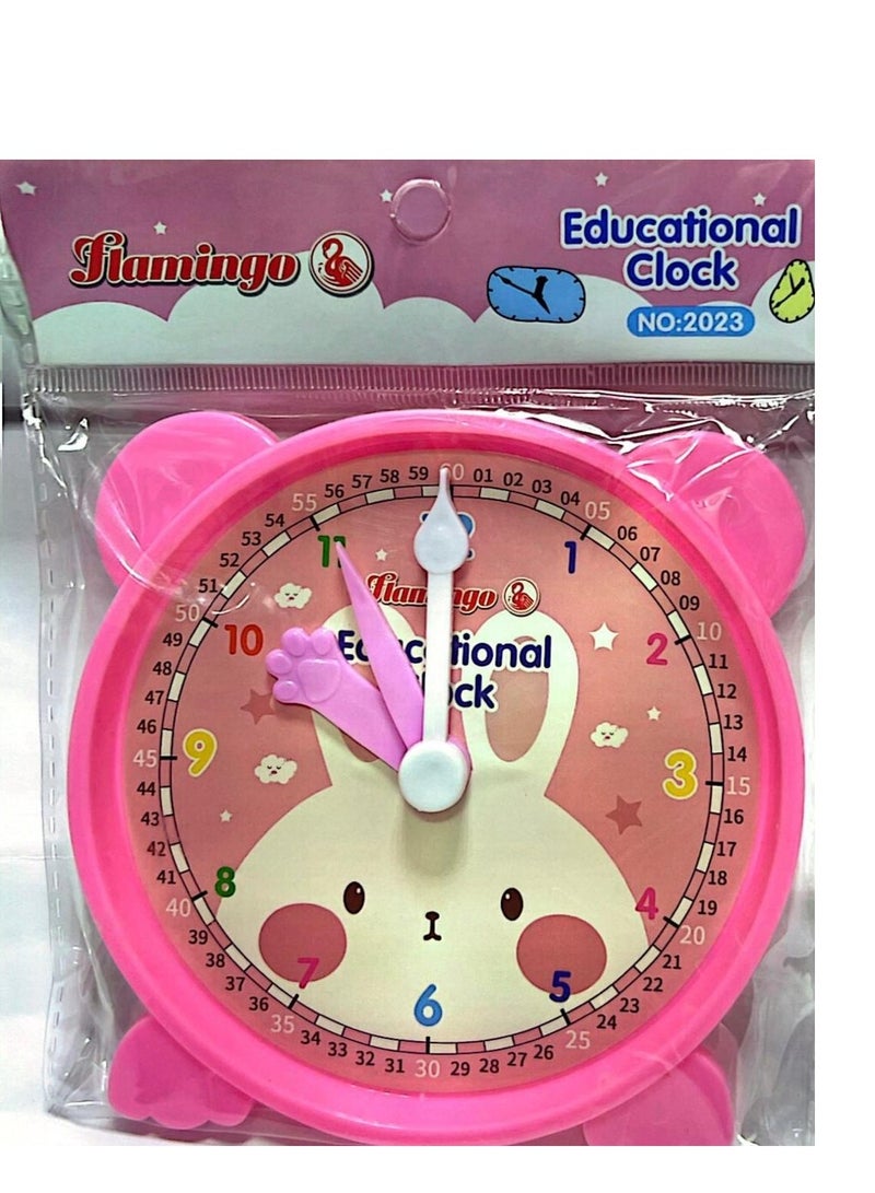 Flamingo Educational Clock Assorted Color