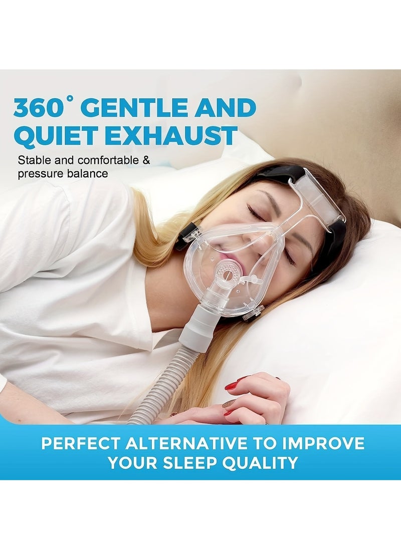 Ventilator Mask CPAP Replacement Accessory for CPAP Machines, Reusable CPAP Consumables, Compatible with All CPAP Machines with 22mm CPAP Tube M