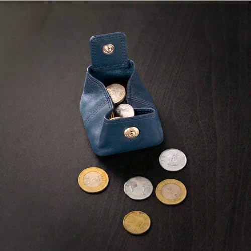 BROWN BEAR Small Envelope Coin Purse with Snap Fastner, Stylish Coin Pouch for Men and Women, Small Coin Purse - Blue - Image 2