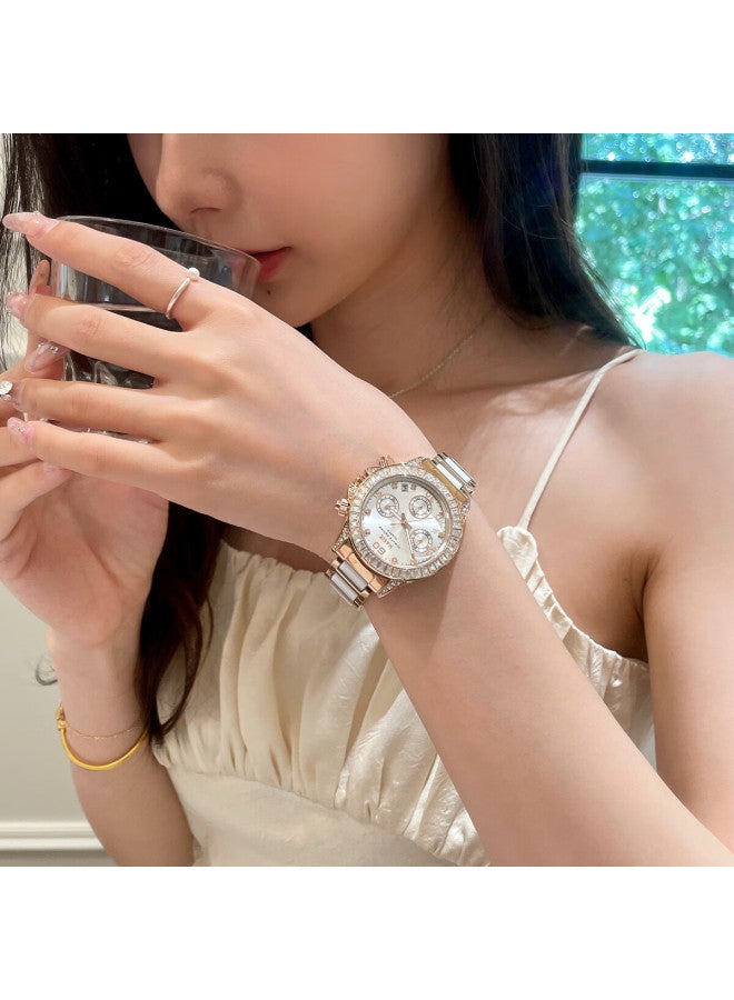 Ciloa New Women's Fully Automatic Mechanical Watch Sun Moon Stars Niche Art Brand Women's Watch - Image 2