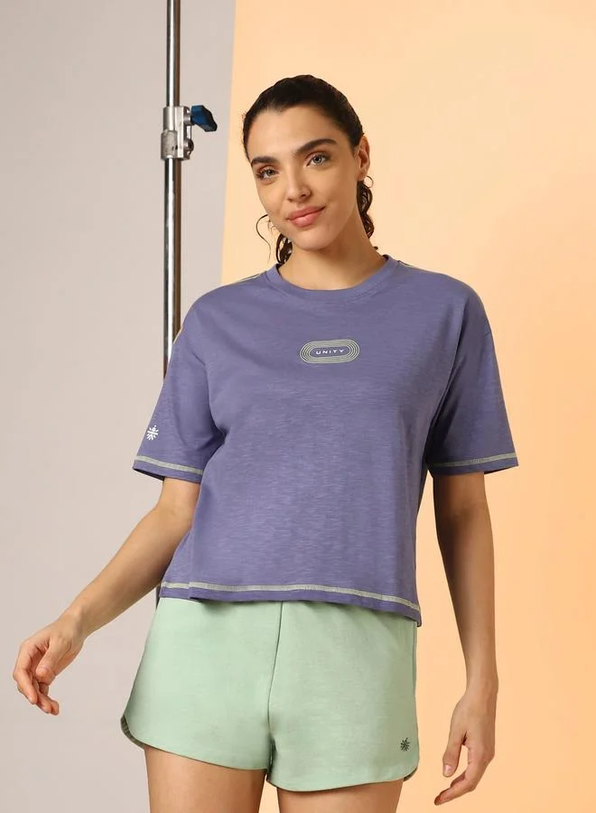 كالت تيشيرت قصير مطبع بطبعة جرافيك