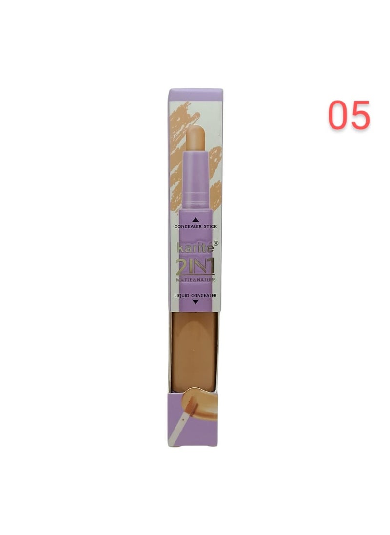 KARITE - 2 in 1 concealer stick & concealer liquid 05 - Image 1