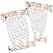 DISTINCTIVS Baby in Bloom Baby Shower Word Search Pink Floral Boho Girl Game Cards 20 Count - Image 3