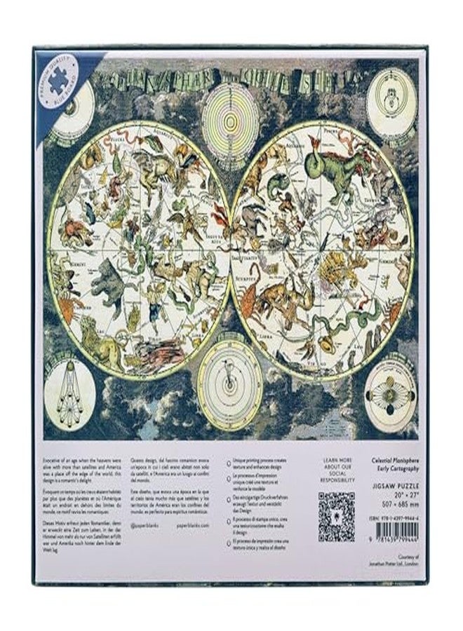 Paperblanks | Celestial Planishere | Early Cartography | Jigsaw Puzzles | 1000 Pieces - Image 3