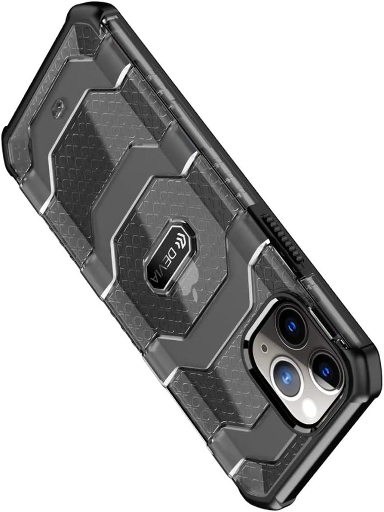 ديفيا جراب فانجارد المقاوم للصدمات لهاتف آيفون 12 برو ماكس 6.7 بوصة، أسود - Image 4