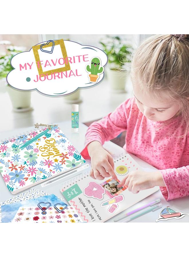 Bluejw DIY JOUNARY SET Children Blue Hand Account Sticker Stationery Gift Box Scrapbook Diaries Suit - Image 5