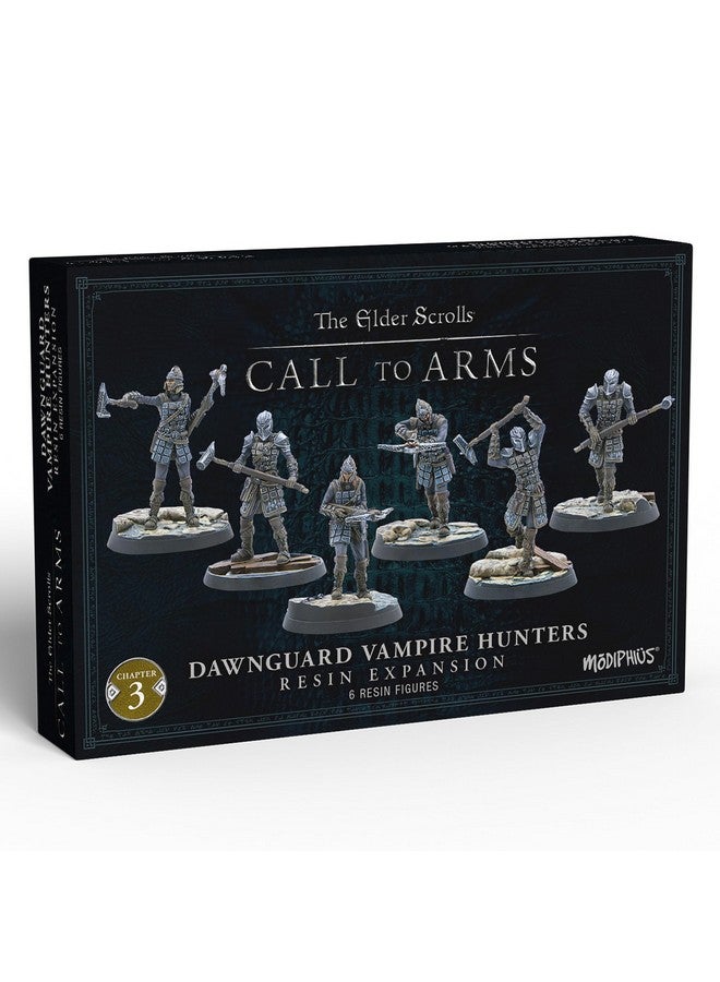 Modiphius: The Elder Scrolls: Call to Arms - Dawnguard Vampire Hunters - 6 Figure Resin Expansion, Chapter 3, Unpainted, 32mm RPG Miniatures w/ Scenic Bases - Image 1